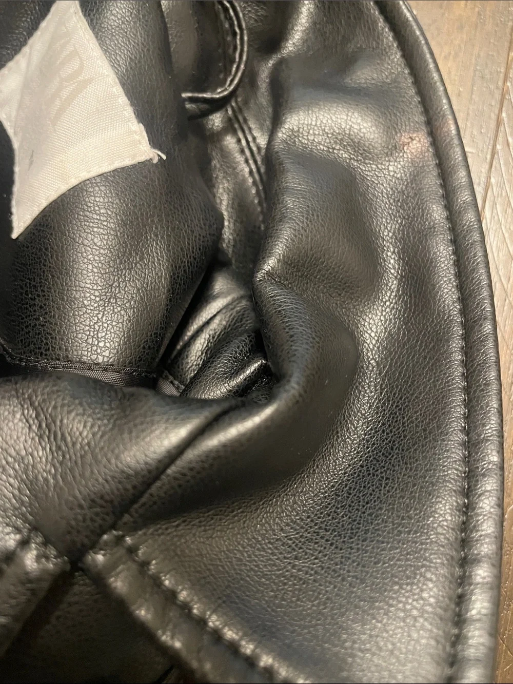 Zara Girls Black Faux Leather Moto Jacket Size 6 Biker Jacket